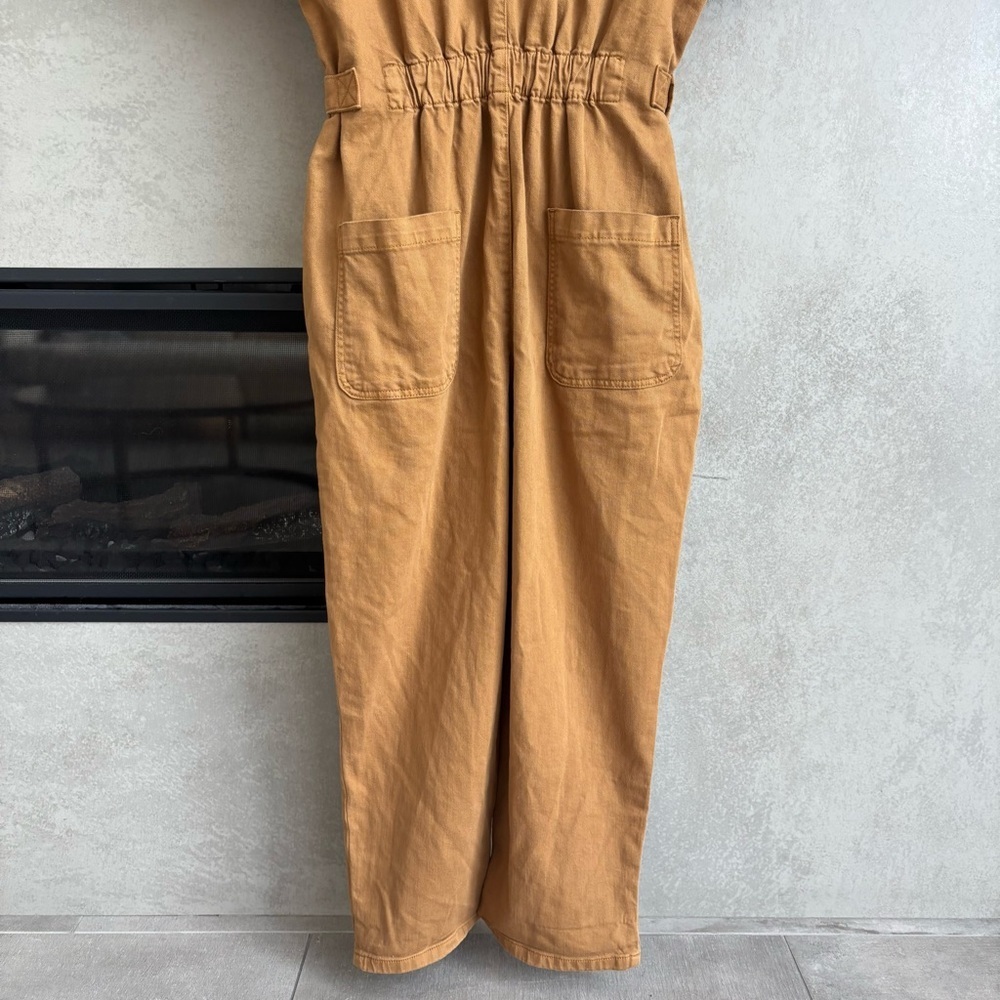 PILCRO Short-sleeve Wing Jumpsuit In Brown, Size M - Picture 16 of 16